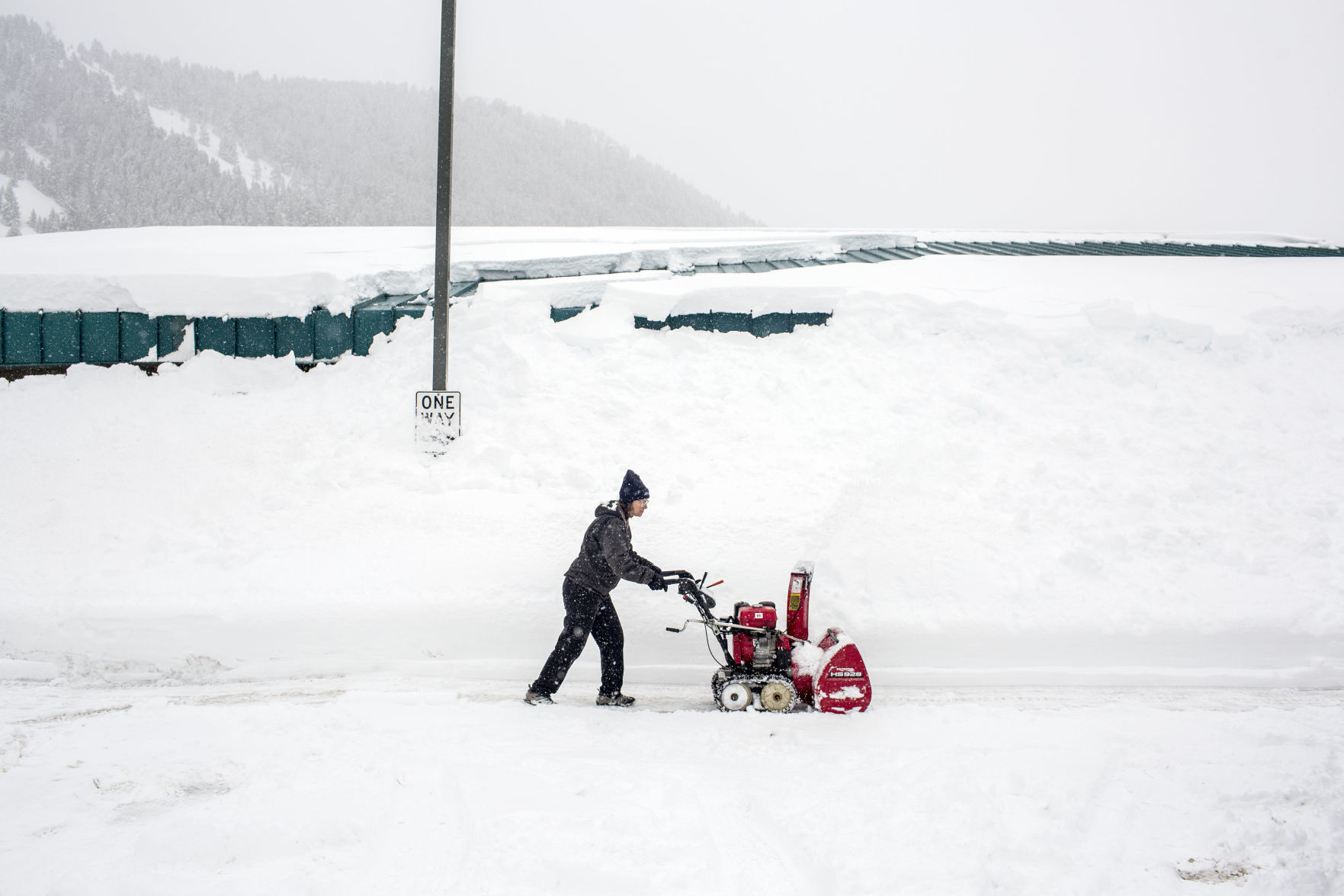 Heavy snow hits Jackson Hole